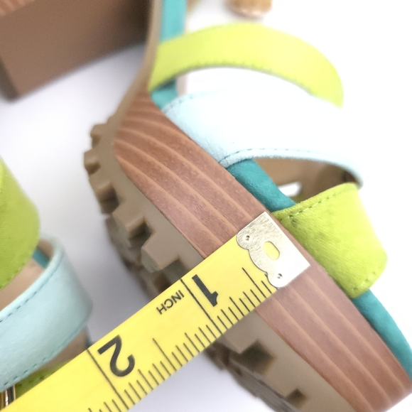 C Est. 1946 Colorful Women's Platform Sandals Sz 9m - Picture 8 of 13